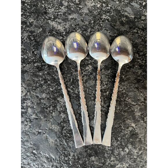4 International Silver Co Deepsilver Silverplate 1971 Camille Oval Soup Spoons - Picture 2 of 5
